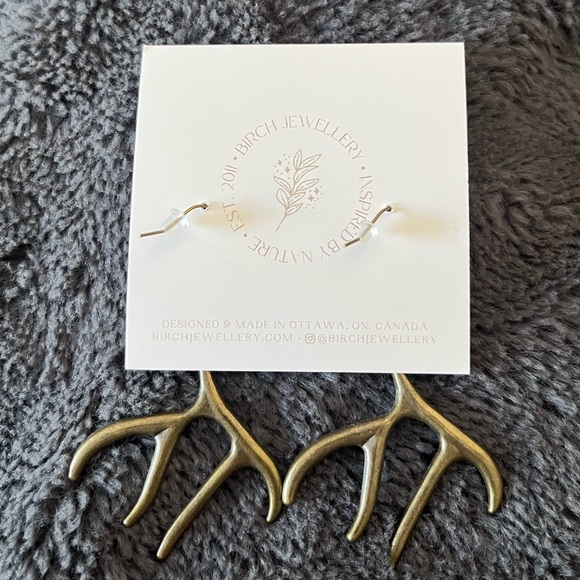 Antler Earrings - Picture 2 of 2